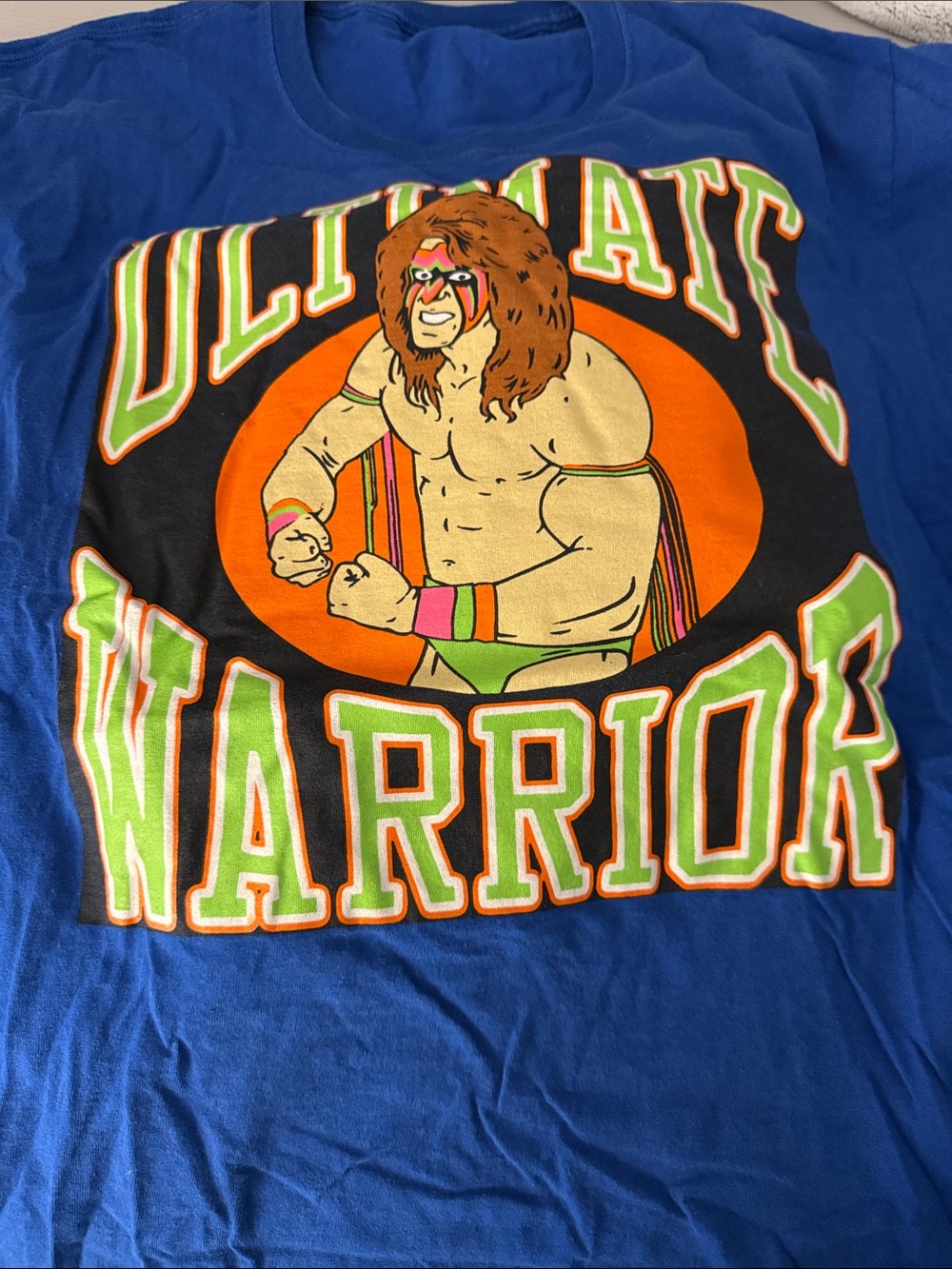 Blue 'Ultimate Warrior' Graphic Men’s T‑Shirt